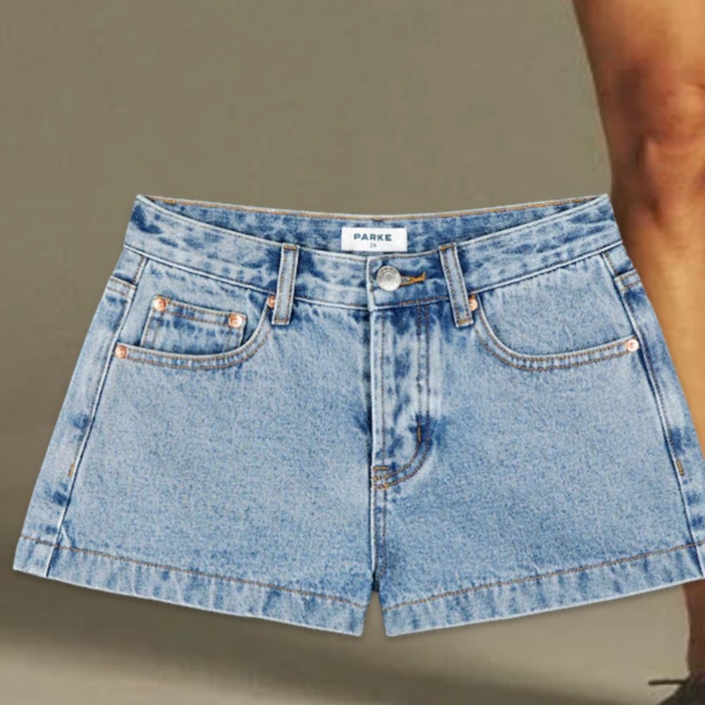 PARKE DENIM MINI SHORTS